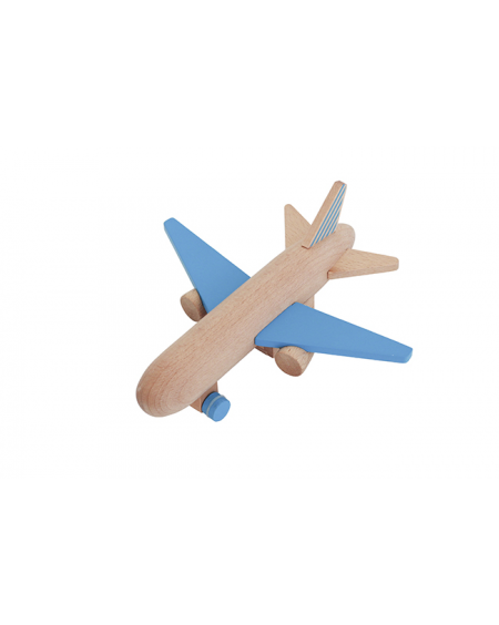 Wooden Wind-up Jet Plane