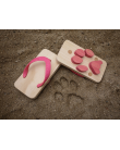 Pink Animal Flipflop footprints