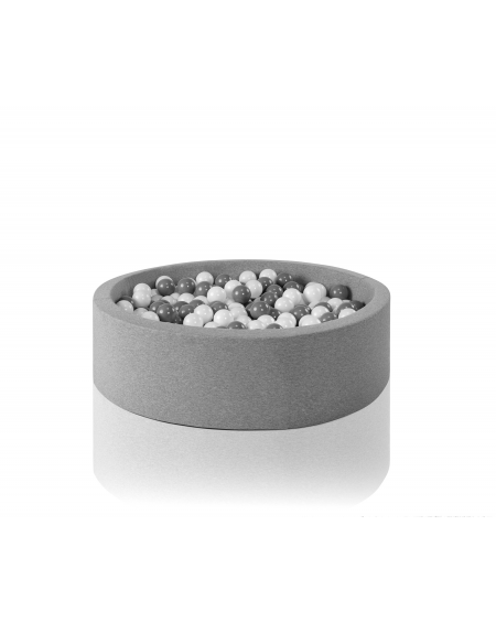 Light grey round ball pit
