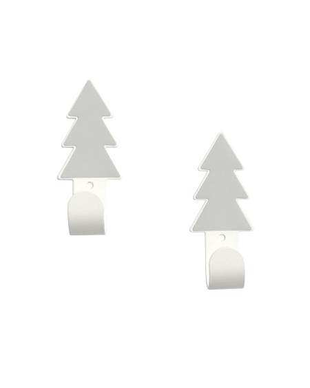 Wall hangers grey fir trees with stickers