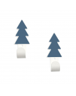 Wall hangers blue fir trees with stickers