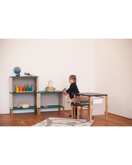 Table enfant, inspiration Montessori - Noir | Coclico | MyloWonders