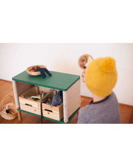 Etagère inspirée par Montessori Vert - Teo| Coclico | MyloWonders
