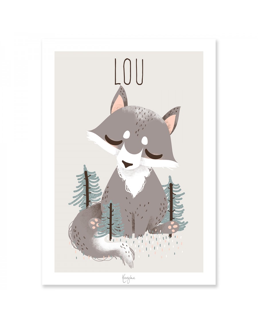 Customisable Poster - Wolf | Kanzilue | MyloWonders