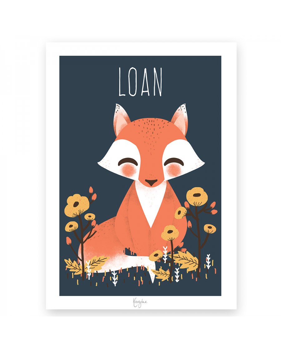 Customisable Poster - Fox | Kanzilue | MyloWonders