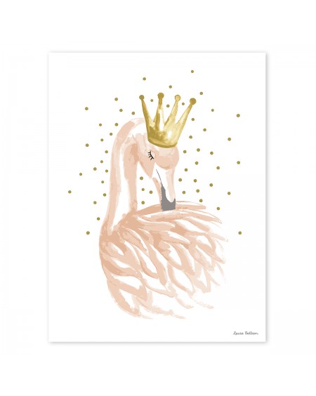 Flamingo and Stars - Art Print - lilipinso - mylowonders