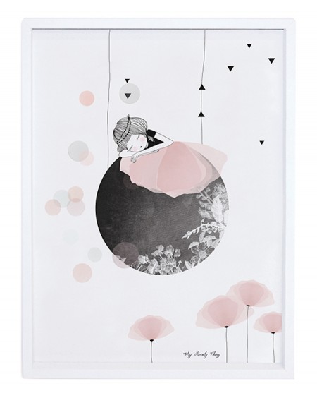 Siesta on the moon - Art Print - lilipinso - mylowonders