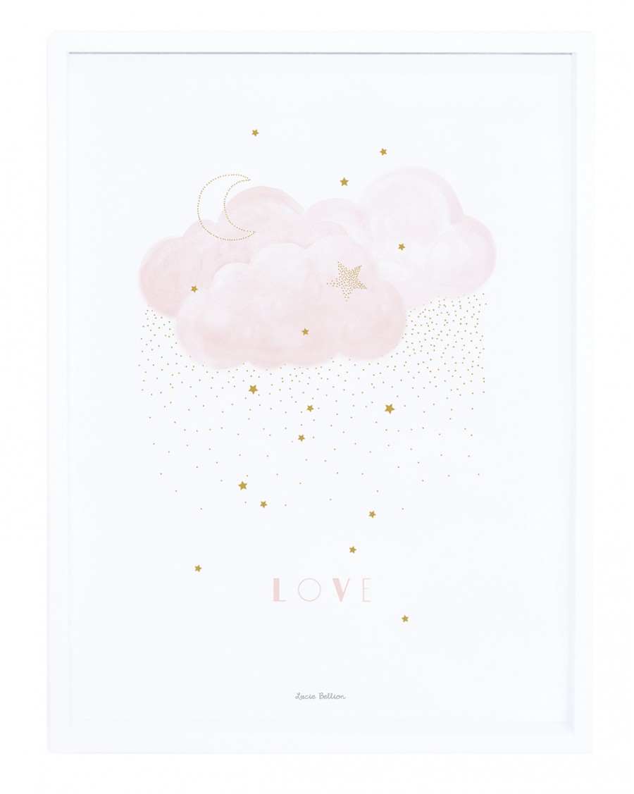 Sweet Love - pink - Art Print - lilipinso - mylowonders