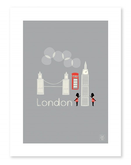 London - City - Art Print - lilipinso - mylowonders