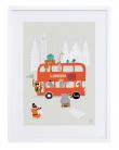 Londres - bus à impériale - Affiche décorative - lilipinso - mylowonders