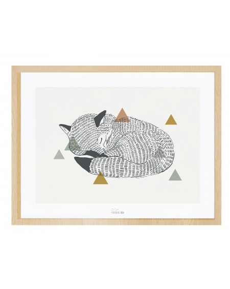 Sleeping fox - Art Print - lilipinso - mylowonders