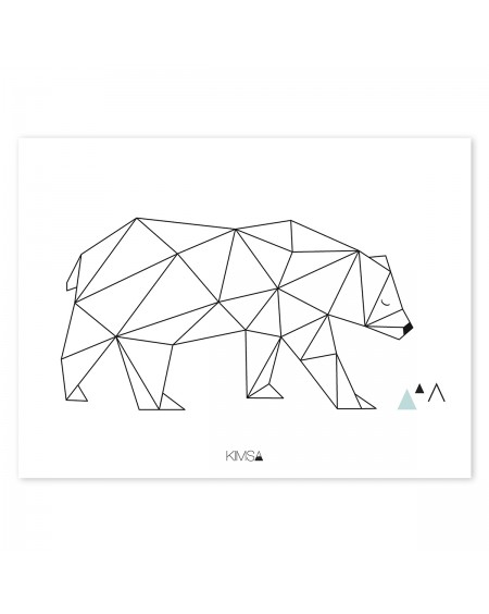 Origami - Bear - Art Print - lilipinso - mylowonders