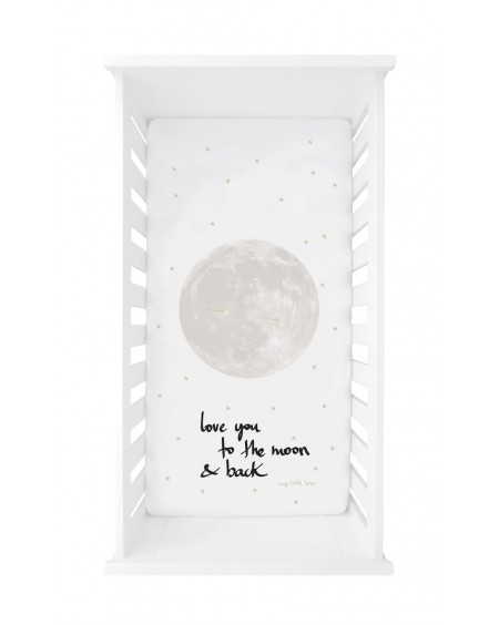 Crib-sheet Love you to the Moon and back - Mylowonders