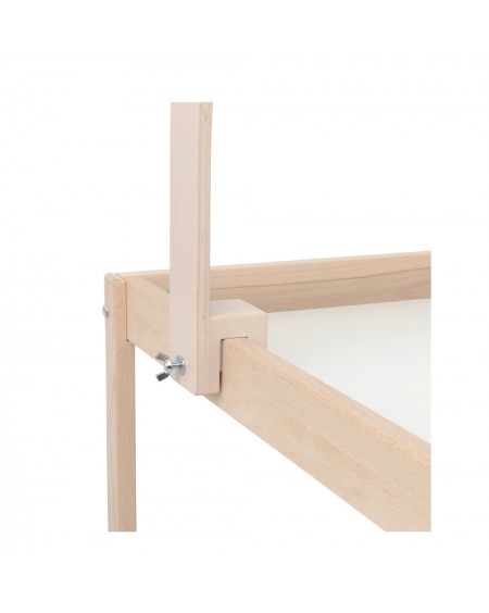 Support pour mobile en bois pour table à langer Blanc