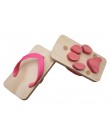 Pink Animal Flipflop footprints - kukkia - mylowonders