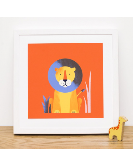 Lion dessin cadre - evermade - mylowonders
