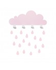 Coat rack pink cloud and raindrop stickers - tresxics | Mylowonders