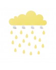Coat rack yellow cloud and raindrop stickers - tresxics | Mylowonders