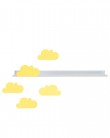 Longue étagère & stickers nuages jaunes - tresxics | Mylowonders