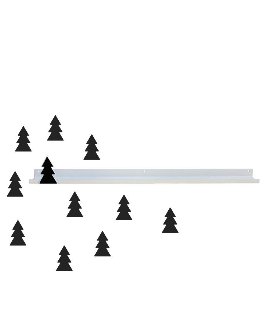 Long shelf & black fir trees stickers - tresxics - mylowonders
