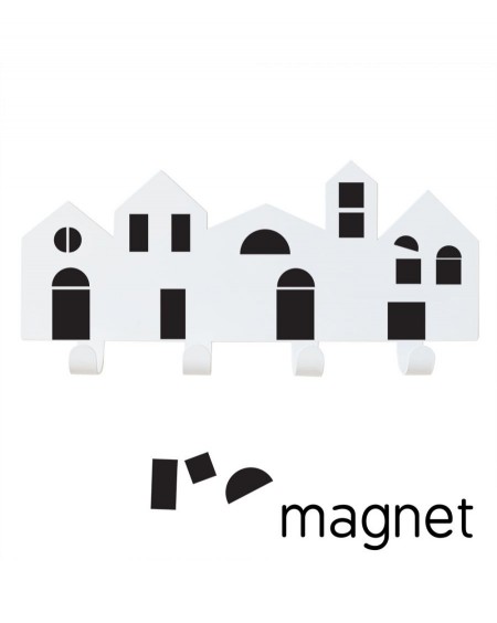 Porte-manteaux Village avec magnets - tresxics - mylowonders