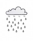 Coat rack white cloud and raindrop stickers - tresxics - MyloWonders