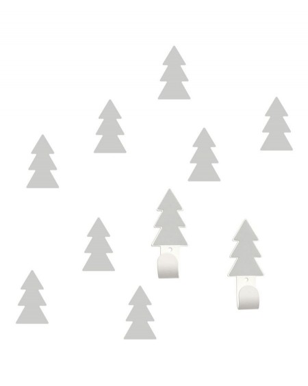 Wall hangers grey fir trees with stickers - tresxics - MyloWonders