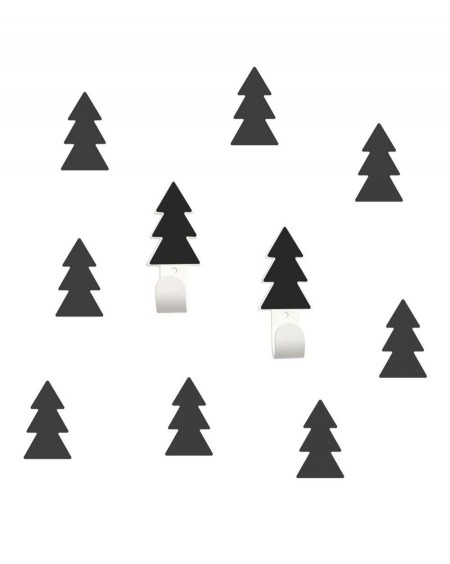 Wall hangers black fir trees with stickers - tresxics - MyloWonders