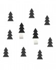 Wall hangers black fir trees with stickers - tresxics - MyloWonders
