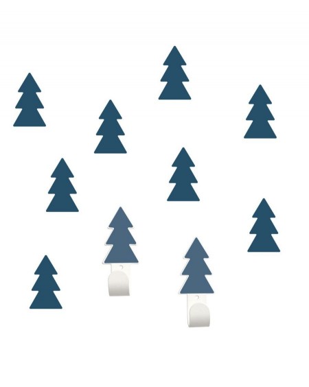 Wall hangers blue fir trees with stickers - tresxics - MyloWonders