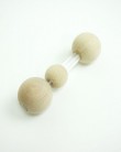 Baby rattle transparent and wood ball - MyloWonders