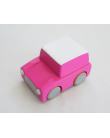 Wooden Wind Up Car - Pink